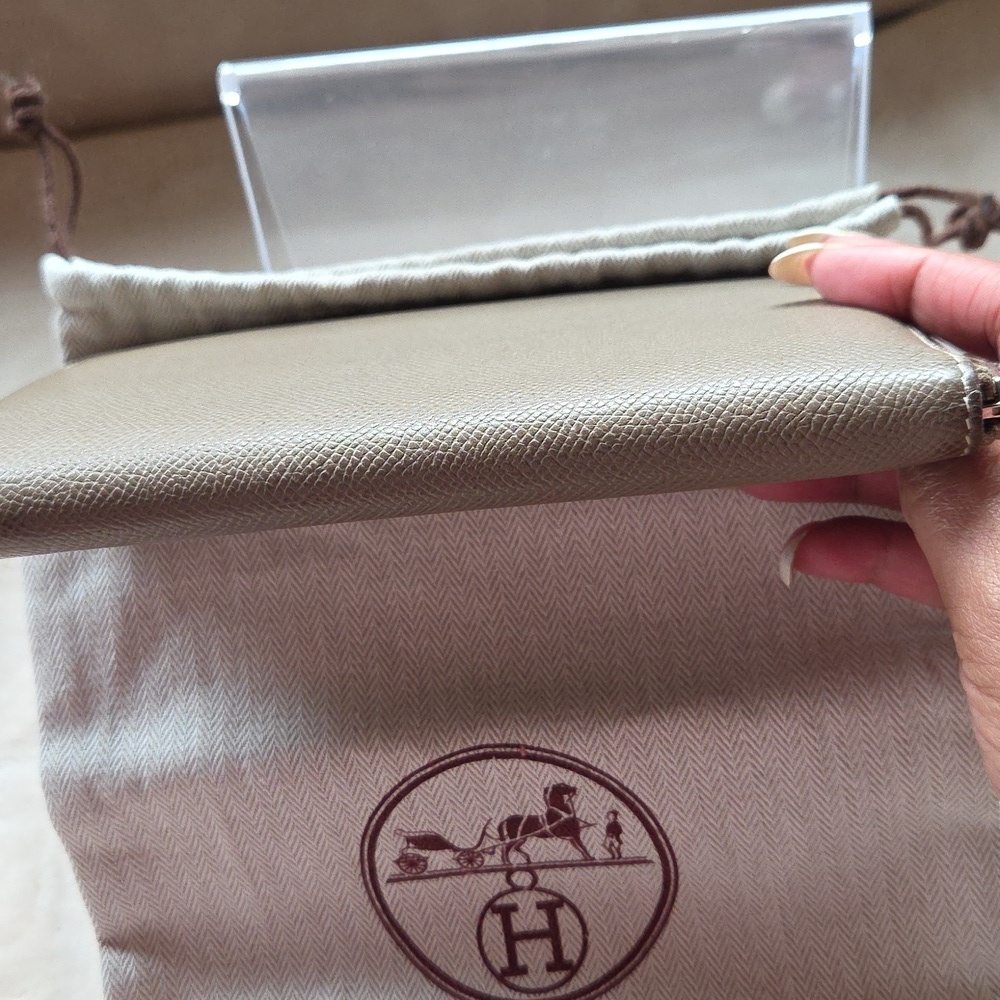 Hermes Taupe Leather Organizer - Picture 9 of 9